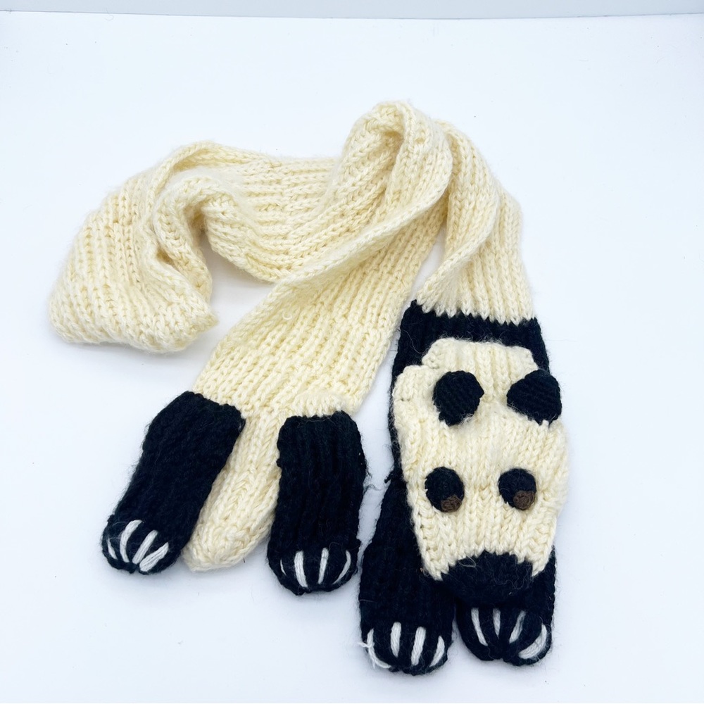 Knit Panda Scarf from Andes Gifts